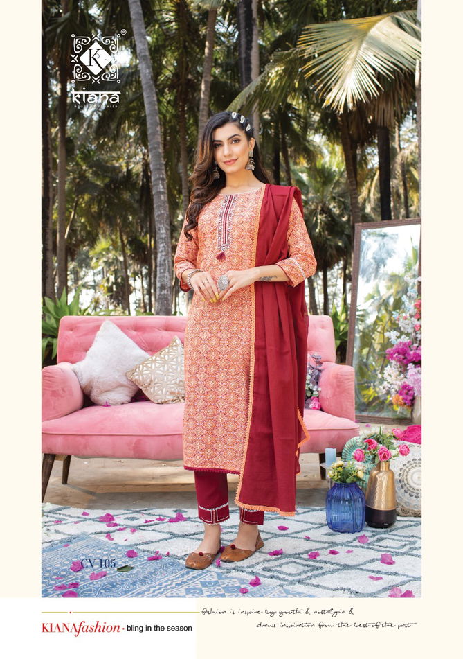 Kiana Cotton Vibes New Exclusive Wear Cotton Designer Ready Made Collection